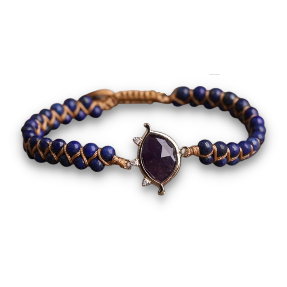 Bracelet Yoga en Lapis Lazuli "Santé & Harmonie"