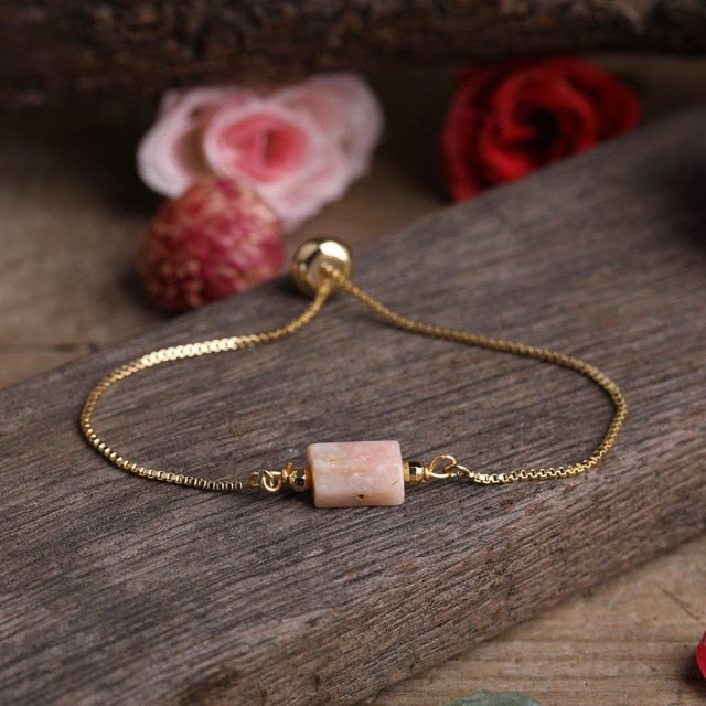 Bracelet en Opale rose "Espoir & Guérison"