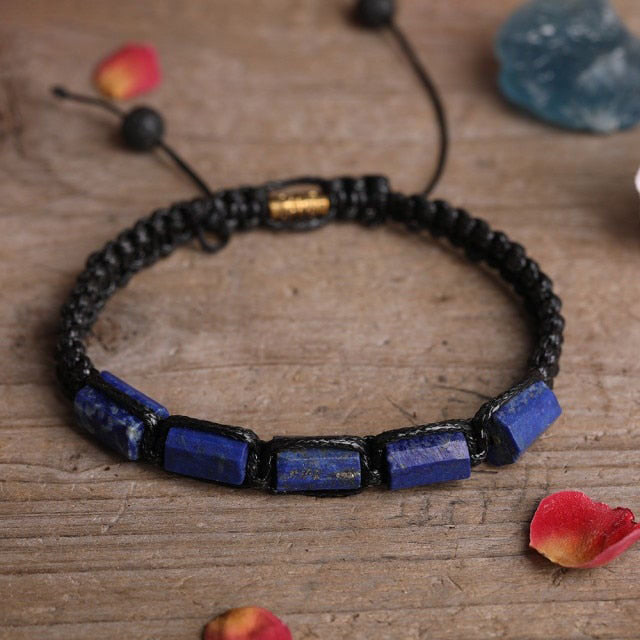 Bracelet Shamballa en Lapis Lazuli "Santé & Harmonie"