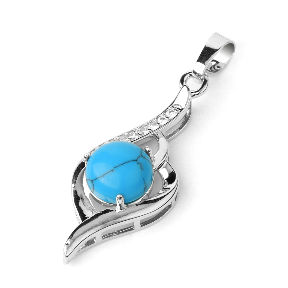 Pendentif en Turquoise "Stabilité & Empathie"