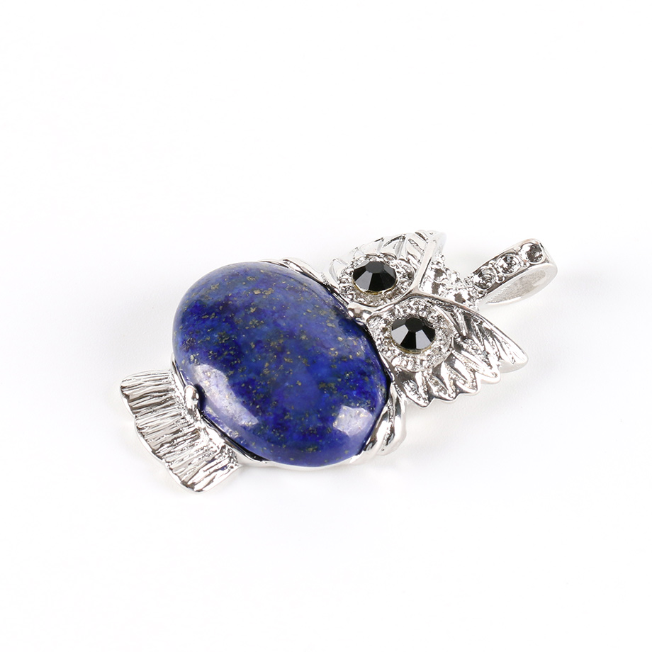 Pendentif Reiki en Lapis-Lazuli "Santé & Harmonie" - Chouette