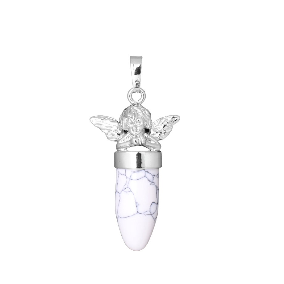 Pendentif en Howlite - Ange