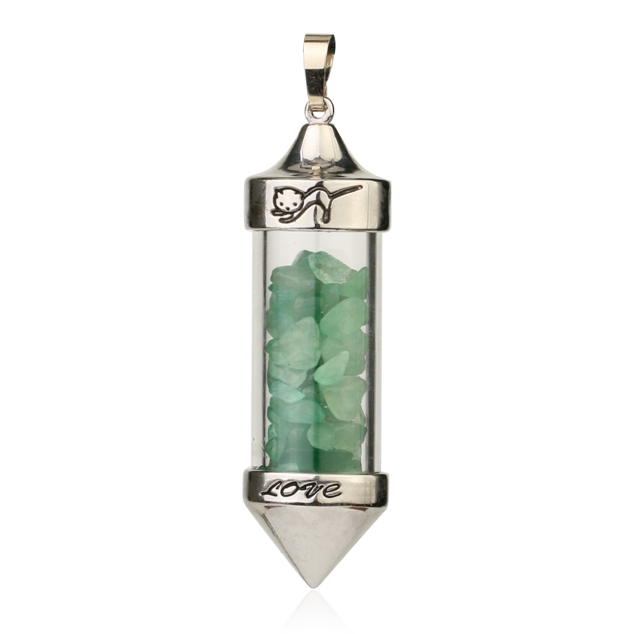 Pendentif en Aventurine verte "Développement & Épanouissement"