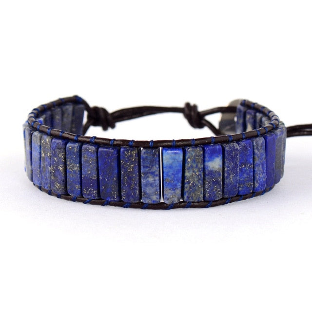 Bracelet Bohémien en Lapis Lazuli "Santé & Harmonie"