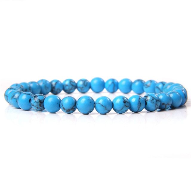 Bracelet Reiki en Turquoise bleue "Sérénité & Bien être"